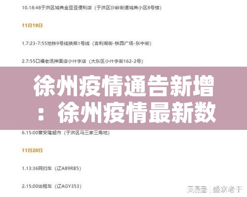 徐州疫情通告新增:徐州疫情最新数据消息新增 徐州疫情通告新增:徐州疫情最新数据消息新增