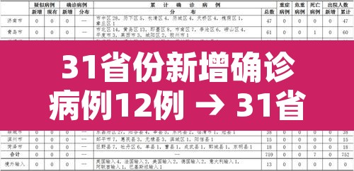 31省份新增确诊病例12例 → 31省份新增确诊病例15例l 31省份新增确诊病例12例 → 31省份新增确诊病例15例l