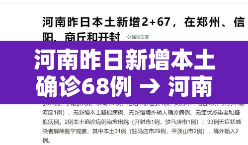 河南昨日新增本土确诊68例 → 河南昨日新增确诊病例41例 河南昨日新增本土确诊68例 → 河南昨日新增确诊病例41例