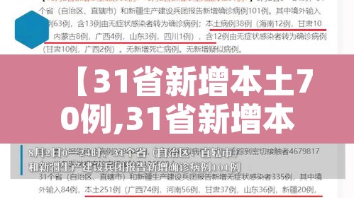 【31省新增本土70例,31省新增本土病例12例】 【31省新增本土70例,31省新增本土病例12例】