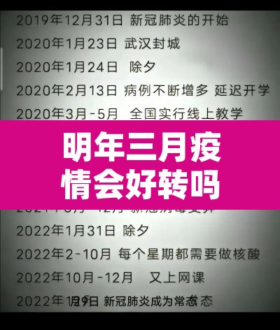 明年三月疫情会好转吗:明年三月疫情会好转吗知乎
