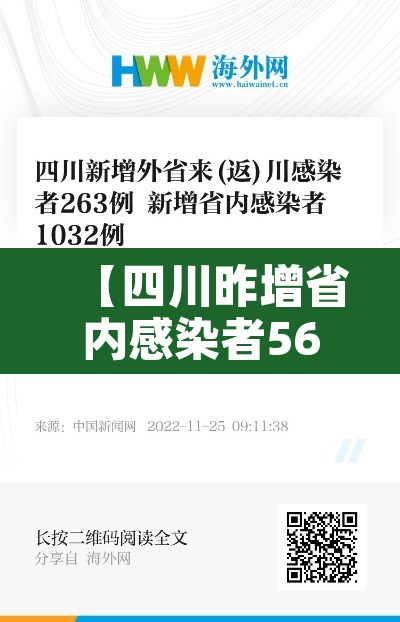 【四川昨增省内感染者56例·四川又增3例】