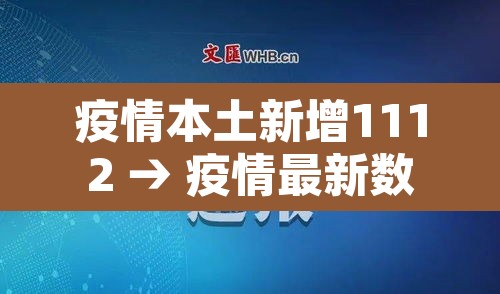 疫情本土新增1112 → 疫情最新数据消息新增本土bl
