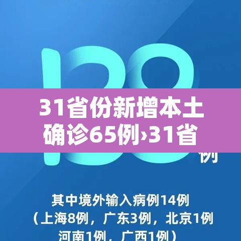 31省份新增本土确诊65例›31省份新增本土确诊53例 涉及8省