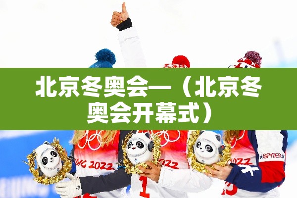 北京冬奥会—（北京冬奥会开幕式）