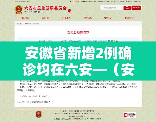 安徽省新增2例确诊均在六安—(安徽六安新增病例)
