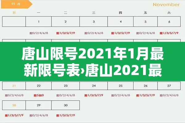 唐山限号2021年1月最新限号表›唐山2021最新限号时间