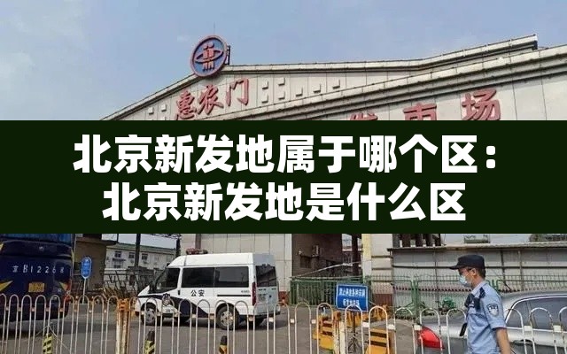 北京新发地属于哪个区：北京新发地是什么区