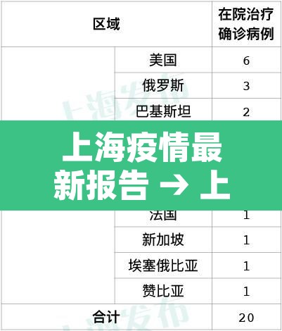 上海疫情最新报告 → 上海疫情最新公告